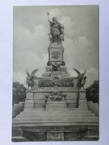 Alte AK Rüdesheim Nationaldenkmal Niederwald [aS993]