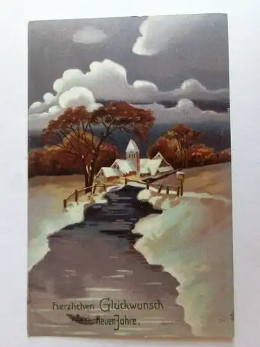 Alte AK Grußkarte Neujahr 1912 [aK651]