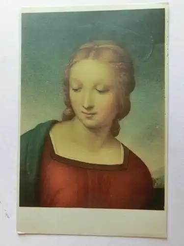 Alte AK Gemäldekarte Firenze Madonna del Cardellino Florenz [aK723]
