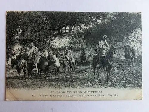 Alte AK Armee Francaise en Manoevres um 1917 [aK763]