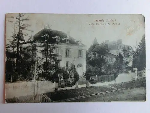 Alte AK Lagarde Lothringen Villa Lacroix & Picard 1915 [aK770]