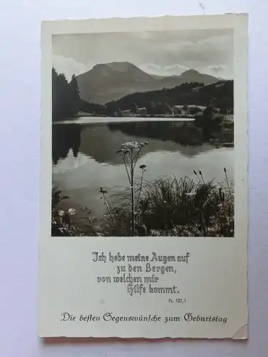 Alte AK Grußkarte Geburtstag Psalm [aK776]