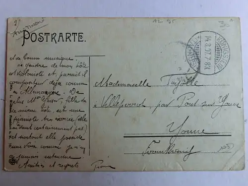 Alte AK Eppstein im Taunus v. d. Kolossalbank 1907 [aK798]