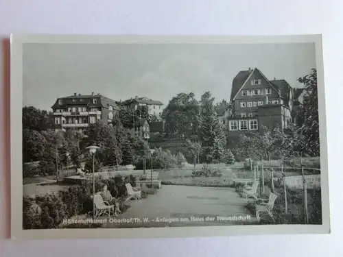 Alte AK Oberhof Thüringen Anlagen Haus der Freundschaft [aK801]