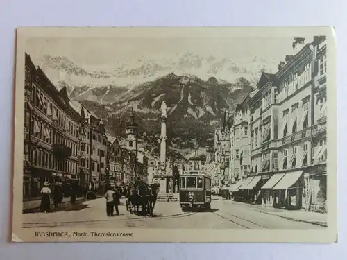 Alte AK Innsbruck Maria Theresiastrasse [aK841]