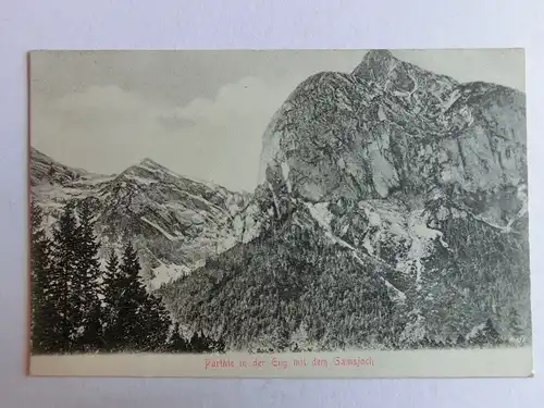 Alte AK Partie in der Eng m. d. Gamsjoch Karwendel um 1900 [aK846]