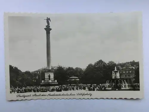 Alte AK Stuttgart Schloßplatz [aO925]