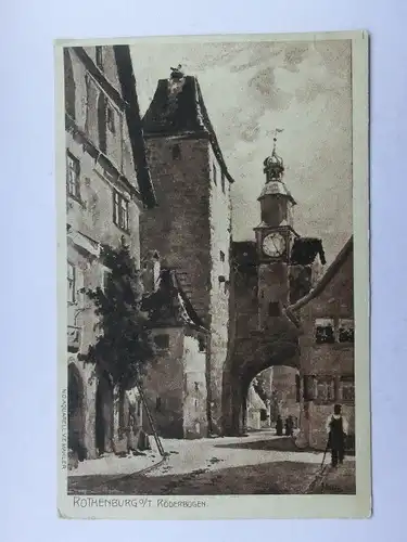 Alte AK Rothenburg Röderbogen [aO936]