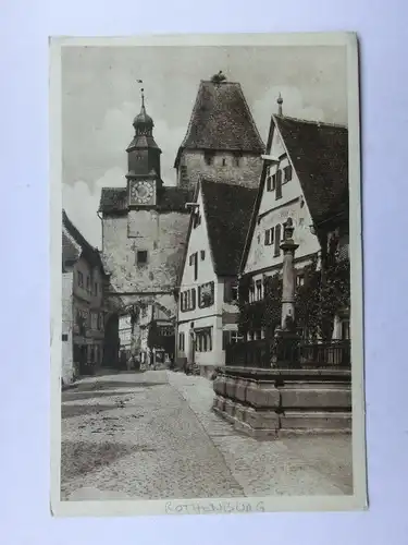 Alte AK Rothenburg Tauber [aO937]