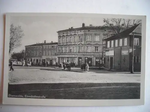 Alte AK Eberswalde Eisenbahnstraße [aC24]