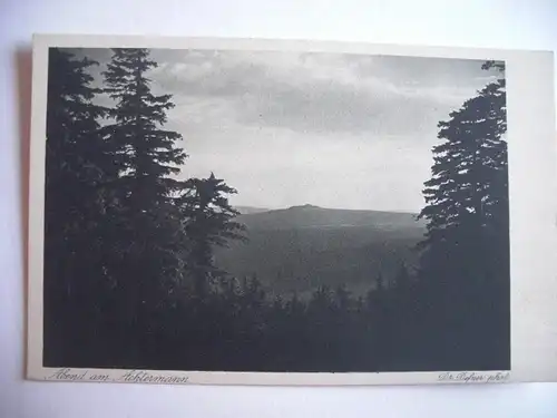 Alte AK Abend am Achtermann Harz Goslar [aC104]