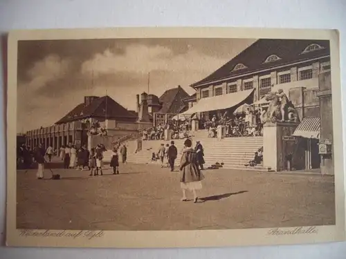 Alte AK Westerland Sylt Strandhalle [aC174]