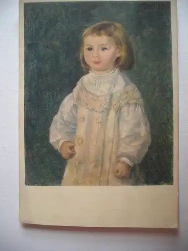 Alte AK Künstlerkarte Auguste Renoir Child in White [aC191]