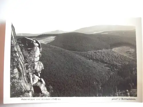 Alte AK Rabenklippen und Brocken Harz [aC192]