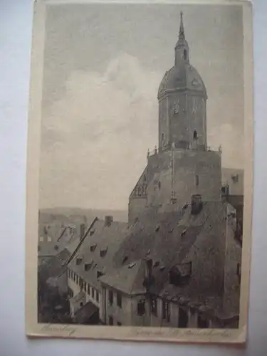 Alte AK Annaberg Turm St. Annenkirche [aC284]