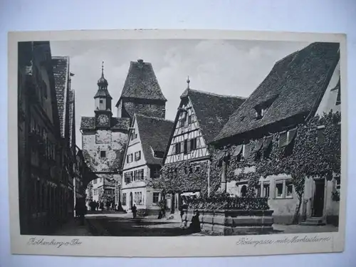 Alte AK Rothenburg Tauber Rödergasse [aC333]