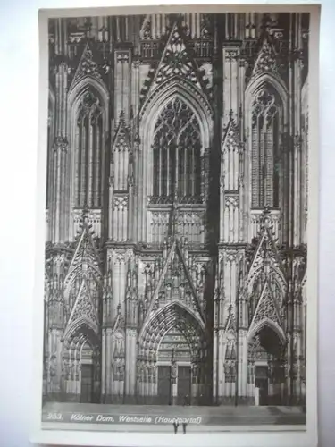 Alte AK Köln Dom Hauptportal [aD24]