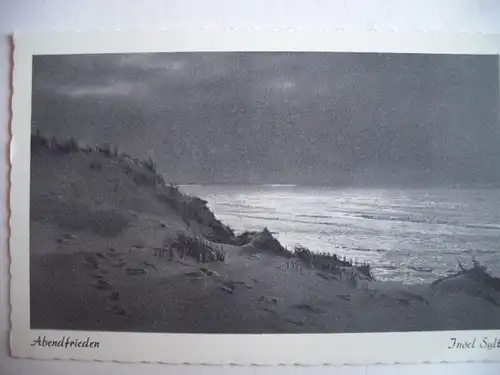 Alte AK Sylt Abendfrieden [aD26]