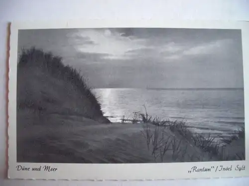 Alte AK Sylt Rantum Düne und Meer [aD28]