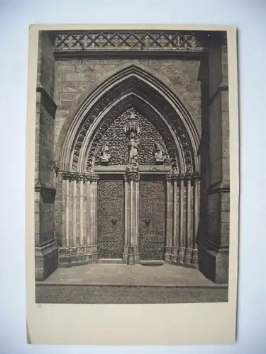 Alte AK Marburg Portal St. Elisabethkirche [aD369]