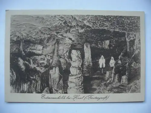Alte AK Hasel Erdmannshöhle Höhle [aD422]
