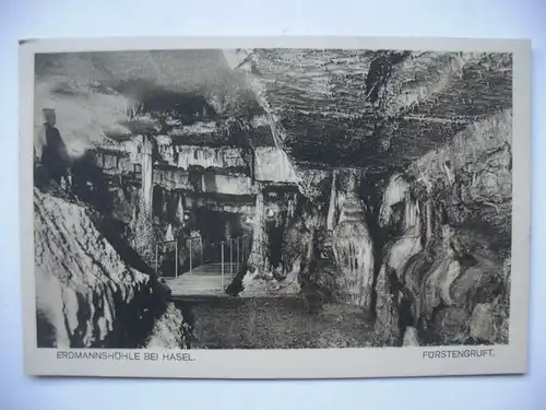 Alte AK Hasel Erdmannshöhle Höhle [aD423]