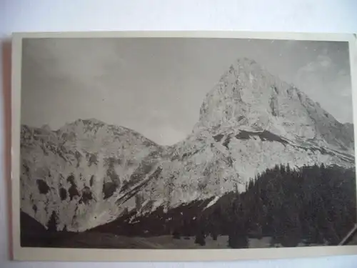 Alte AK Fotokarte Unbekannter Berg Berggipfel [aD48]