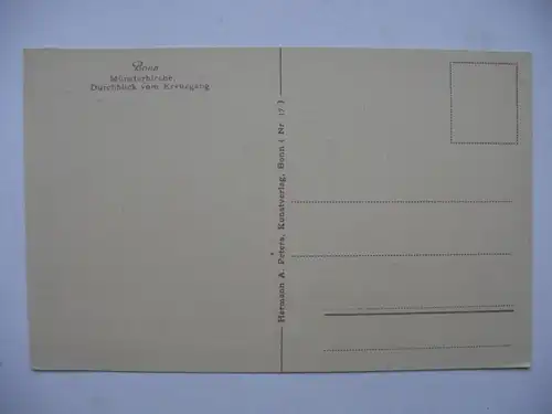 Alte AK Bonn Münsterkirche Durchblick v. Kreuzgang [aD73]