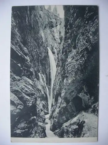 Alte AK Höllentalklamm Wasserfall  [aD137]