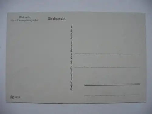 Alte AK Künstlerkarte Rheinstein [aD181]
