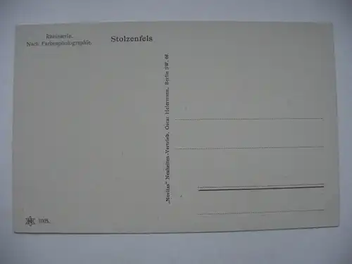 Alte AK Künstlerkarte Stolzenfels Koblenz [aD185]