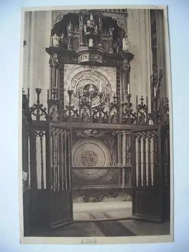 Alte AK Lübeck Astronomische Uhr Marienkirche [aD97]