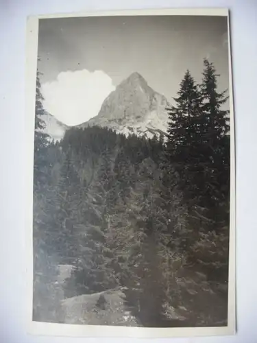 Alte AK Fotokarte Unbekannter Berg Berggipfel [aD101]