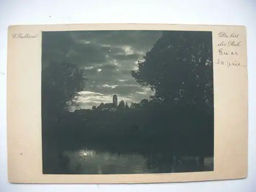 Alte AK E. Galland Du bist die Ruh Unbekannter Ort [aD103]