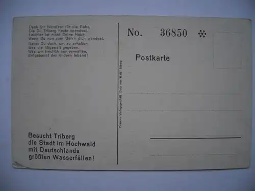 Alte AK Triberg Triberger Wasserfall Schwarzwald [aD207]