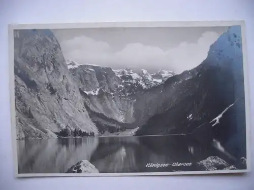 Alte AK Königssee Obersee Berchtesgaden [aD223]