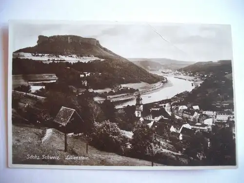 Alte AK Sächsische Schweiz Lilienstein [S99]