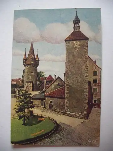 Alte AK Lindau Diebesturm und Peterskirche [S169]