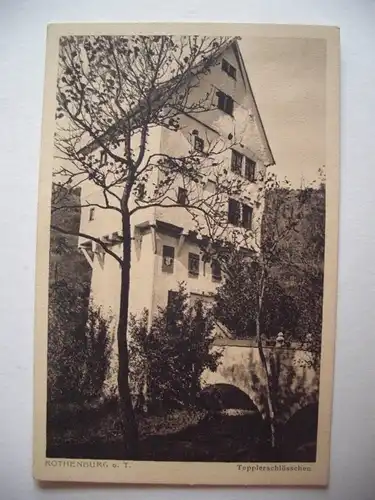 Alte AK Rothenburg Topplerschlößchen [S181]