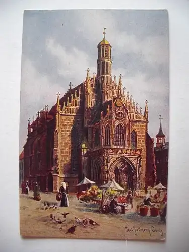 Alte AK Nürnberg Frauenkirche Kunstpostkarte [S200]