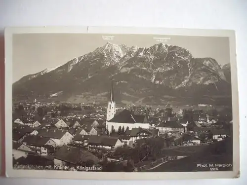 Alte AK Garmisch Partenkirchen Kramer Königsstand [S201]