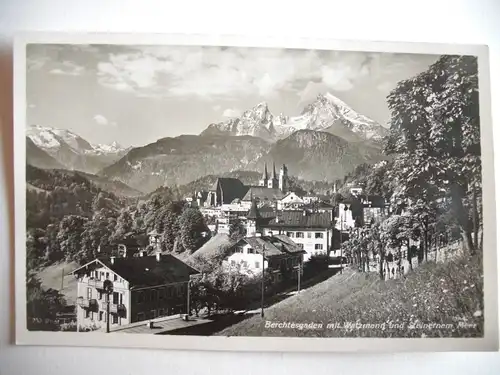 Alte AK Berchtesgaden Watzmann Steinernes Meer [S215]