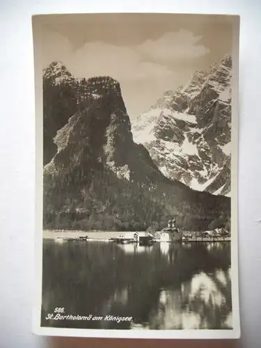 Alte AK Berchtesgaden St. Bartholomä Königssee [S234]