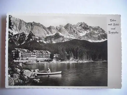 Alte AK Garmisch Partenkirchen Eibsee Zugspitze [S245]