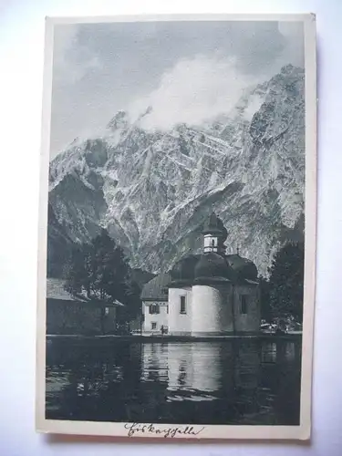 Alte AK Berchtesgaden Königssee St. Bartholomä [S246]