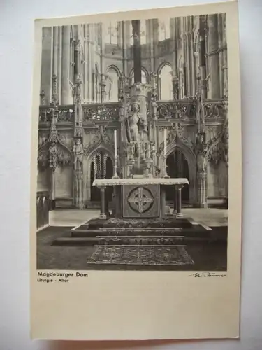 Alte AK Magdeburg Liturgie Altar [S257]
