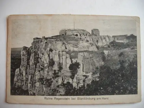 Alte AK Ruine Regenstein Blankenburg Harz [S286]