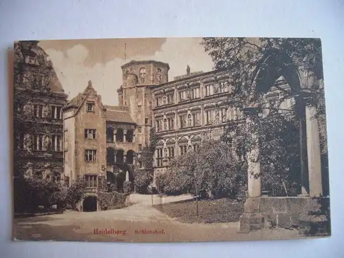 Alte AK Heidelberg Schlosshof 1906 [S304]