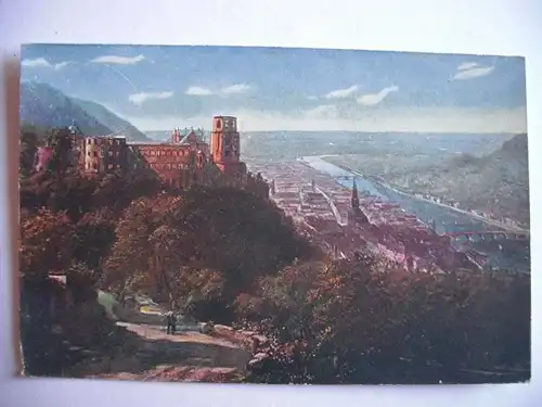 Alte AK Heidelberg Gemäldekarte [S311]