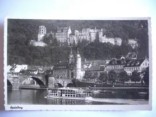 Alte AK Heidelberg Schiff Schifffaht [S329]